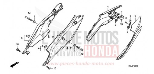 CAPOT ARRIERE CBF1000FAB de 2011